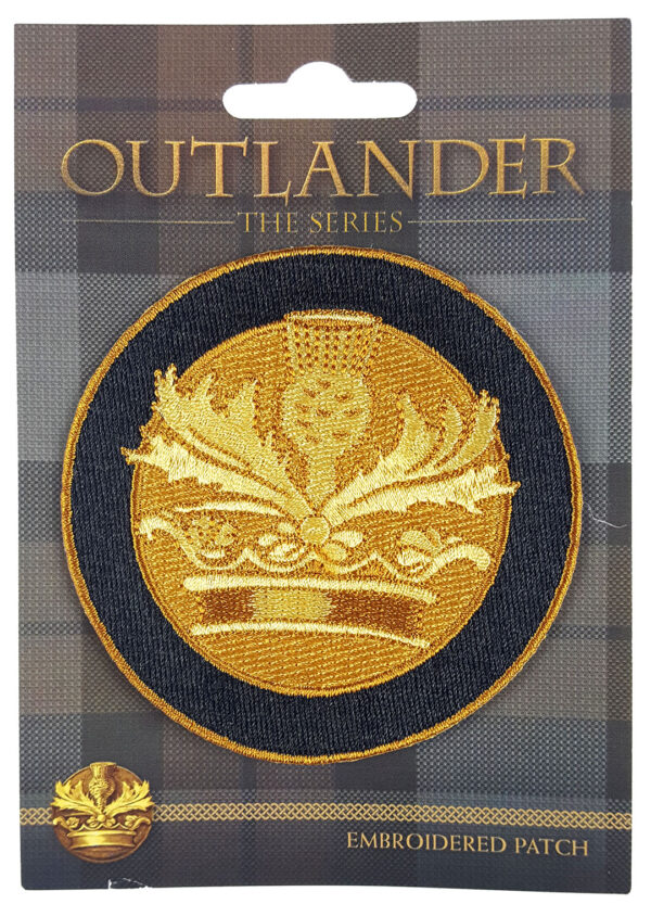 OUTLANDER Crown and Thistle Embroidered Patch