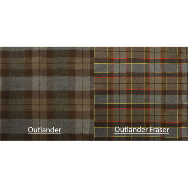 OUTLANDER Tartan Swatches - Homespun Wool Blend is a beautifully crafted Scottish tartan that showcases the rich history and tradition of tartan patterns. Each swatch of this iconic tartan is meticulously designed with intricate details.
