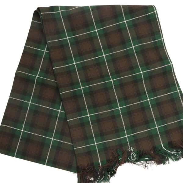 A Buccleuch Poly/Viscose Tartan scarf on a white background.