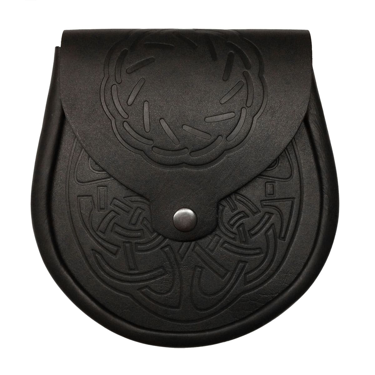 A black belt with a Celtic design on it, featuring the Celtic Circle Sporran.
