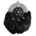 Black Rabbit Fur Sporran