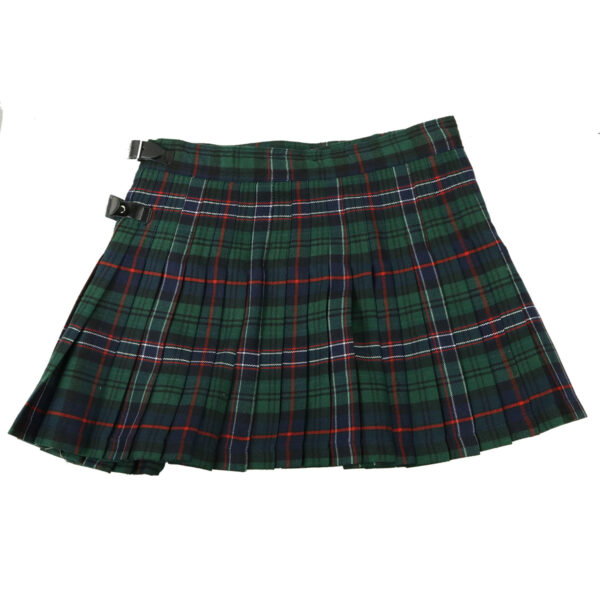 A Scottish National Poly/Viscose Kilted Mini Skirt 32W 14L.