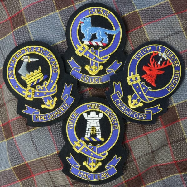 Embroidered Clan Crest Badges