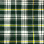 A green and yellow plaid fabric.