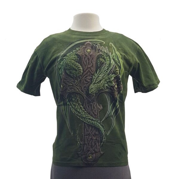 A Celtic Cross Dragon T-shirt.