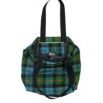 Homespun Wool Blend Tartan Tote Bag.