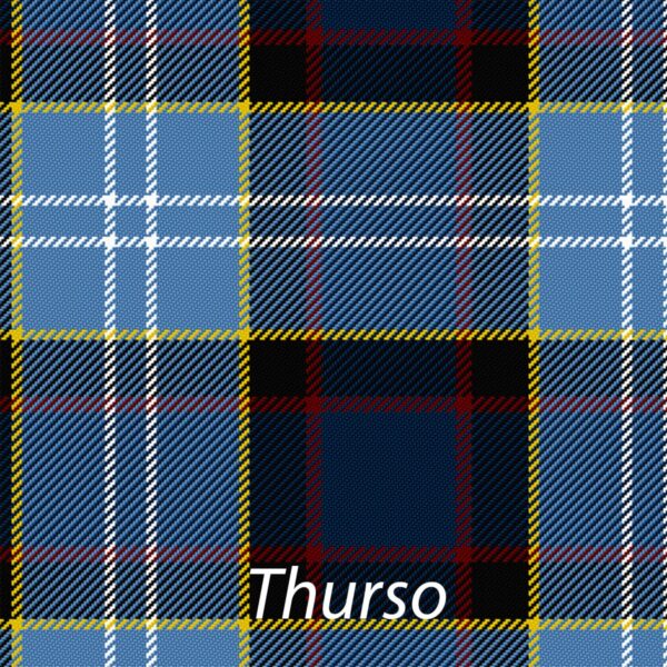 A plaid with the word thurso on it.