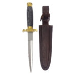 10-inch Renaissance Dagger With Steel Blade and Leather Sheath