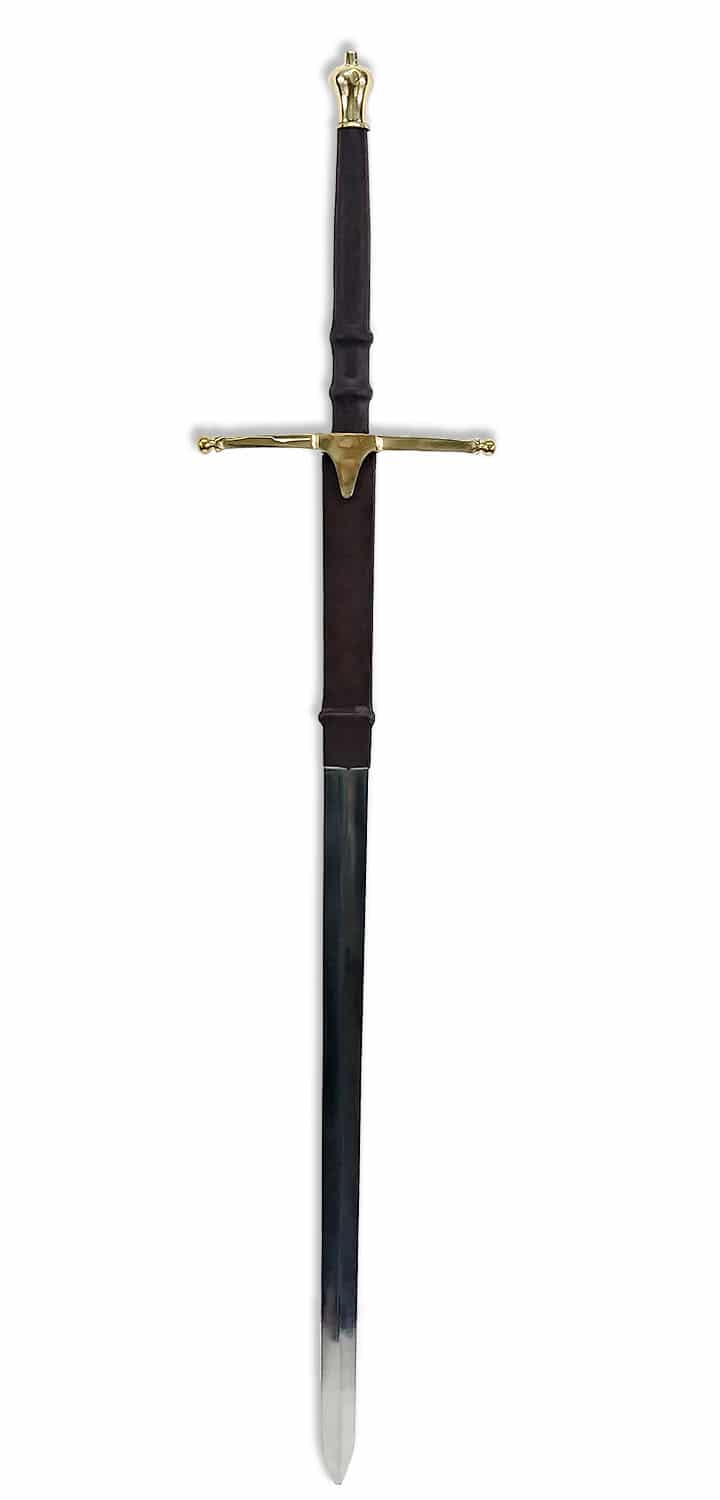Wallace Claymore - 52 Inch - Brass and Stainless Steel Claymore Sword