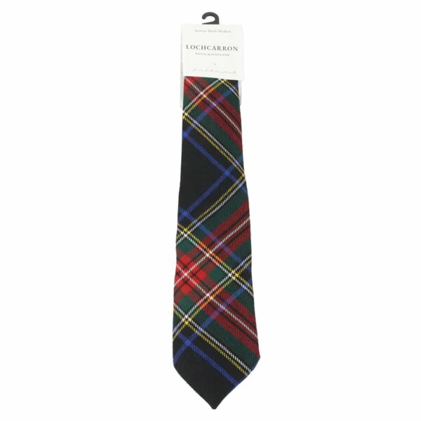A black and red tartan MacGregor Clan Crest Standard Sgian Dubh featuring a clan crest on a white background.