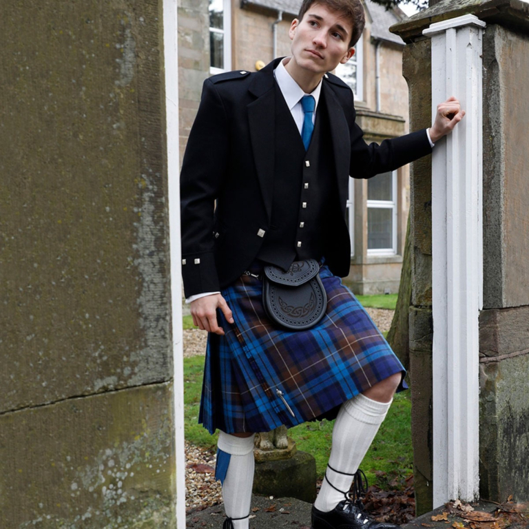 5 Yard Medium Weight Premium Wool Casual Kilt for Every Day