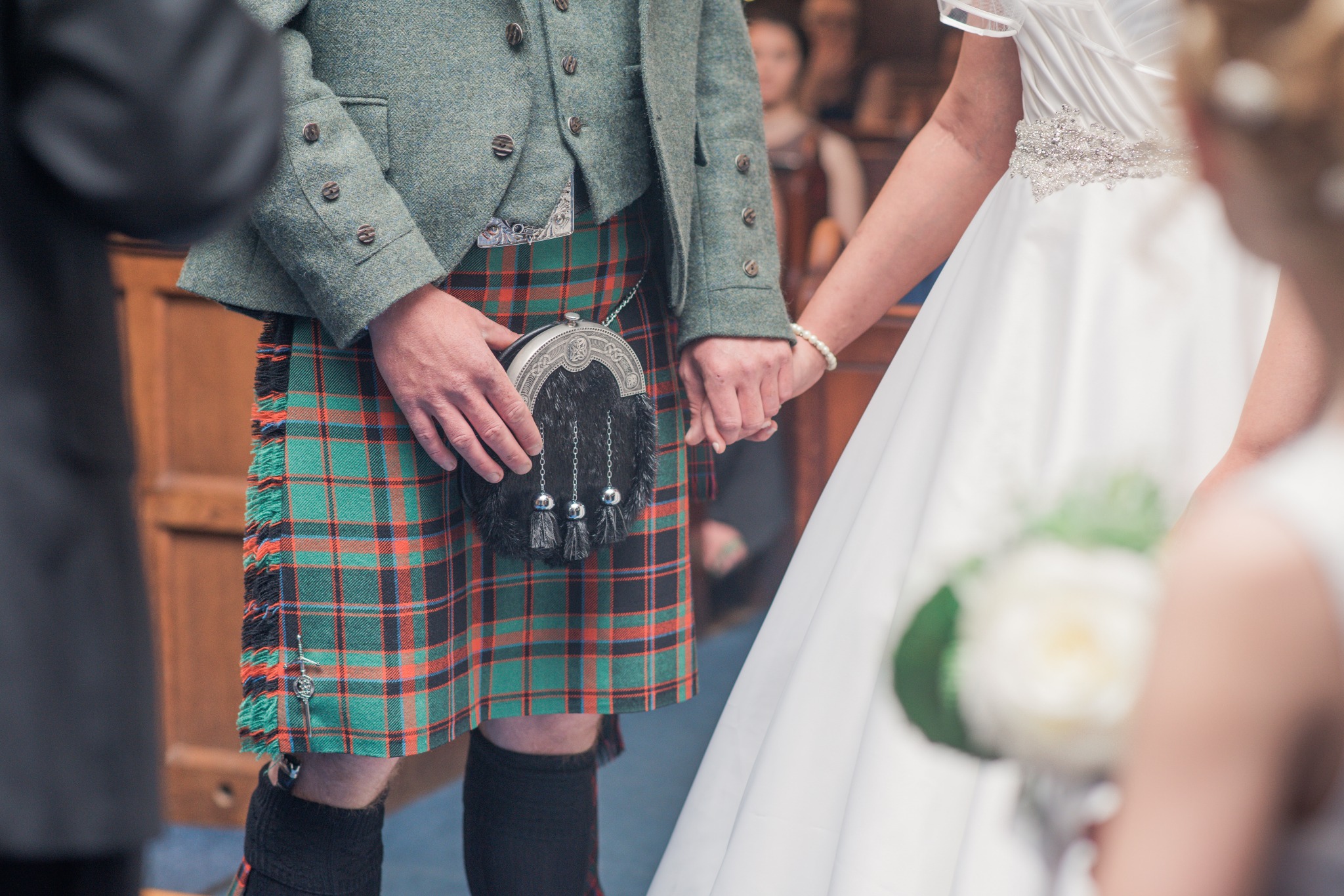 A Scottish Wedding without a handfasting ribbon